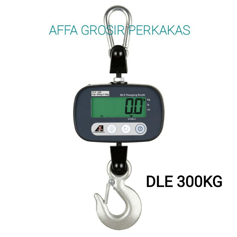 Timbangan Gantung Digital DLE 300kg 3A Hanging Scale Elektrik Timbangan Ayam Timbangan Ikan 300 kg