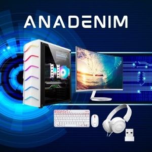 LENGKAP MONITOR  INCH PC Rakitan Gaming intel Core i7  - Memory 16GB & HDD 1TB