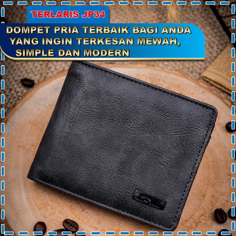 JFR MEN WALLET DOMPET KULIT PRIA ASLI ORIGINAL LIPAT MURAH IMPORT KEREN DISTRO BRANDED TIPIS TERBARU