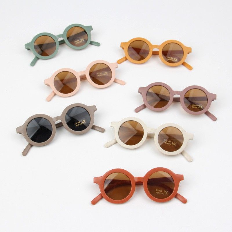 Kacamata Anak 0-8 tahun Kids Sunglasses Colorful Kacamata Bayi Circle Frame Fashion