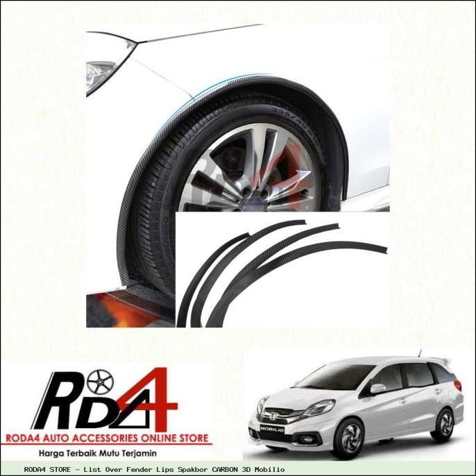 List Over Fender Lips Spakbor CARBON 3D Mobilio rod4 Ayo Beli