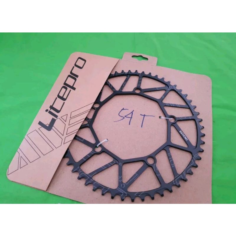 Chainring Litepro 54T CNC BCD 130 MM.Chain ring lite pro narrow wide bahan alloy chainring sepeda bicycle