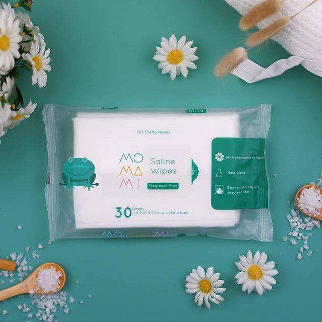 Momami Saline Wipes / Tisu Basah Anak Bayi Anti Flu