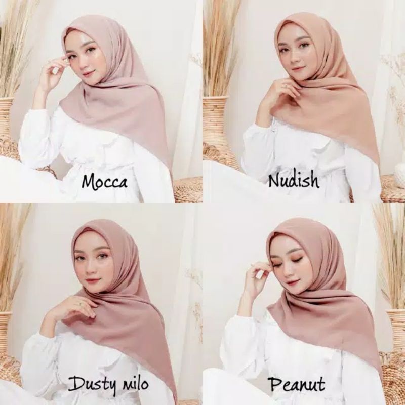 Bella Square Hijab Segi Empat Polycotton / Double Hycon / Double Chiffon &quot;Part 2&quot;