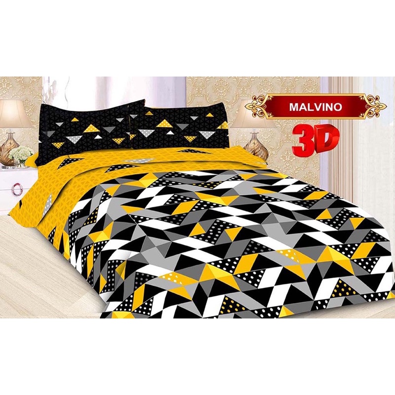 (BISA COD)SPREI BONITA UK 180/120*200 CM MOTIF MALVINO DIJAMIN BARANG ORIGINAL