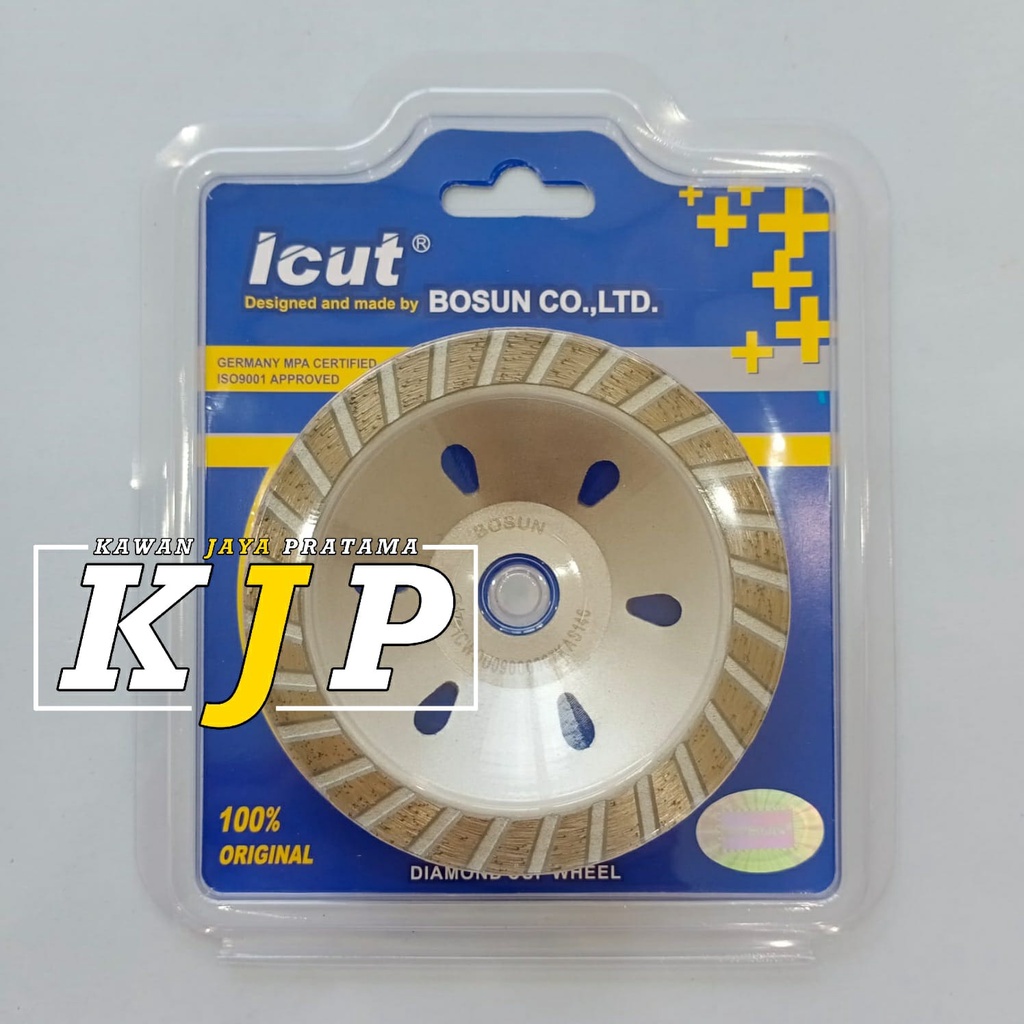 DIAMOND CUP WHEEL 4" 4 INCI F1CW ICUT BOSUN ASLI MATA GERINDA PERMUKAAN CAT