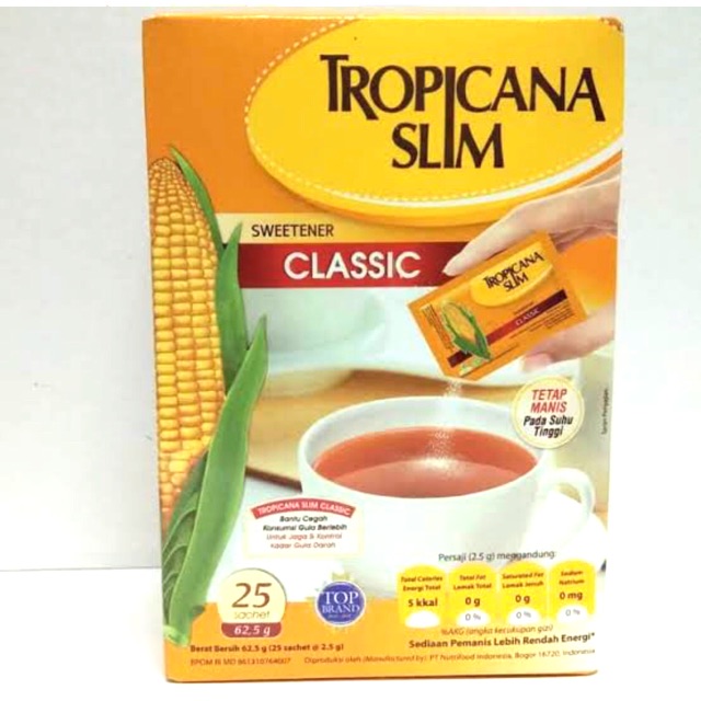 

Tropicana slim classic isi 25 sachet