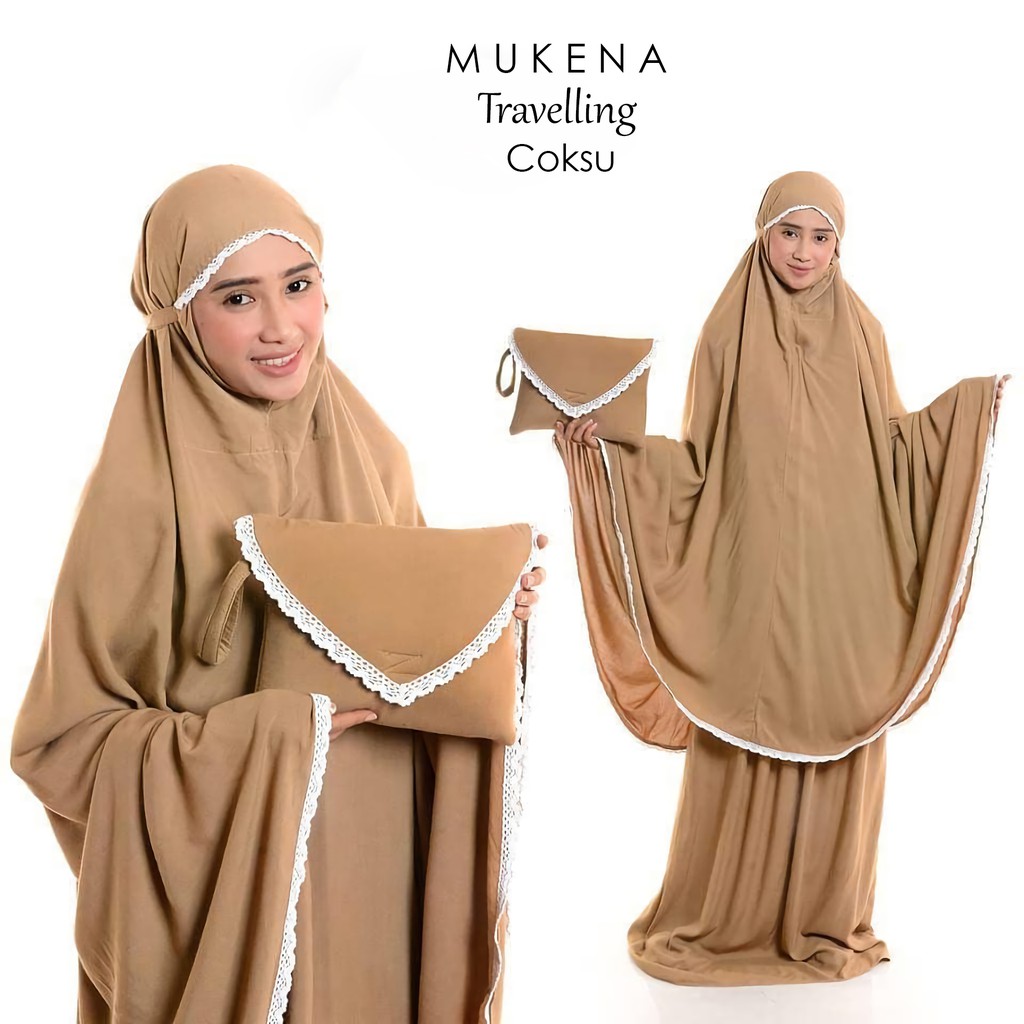 Mukena Dewasa Travelling Rayon Polos