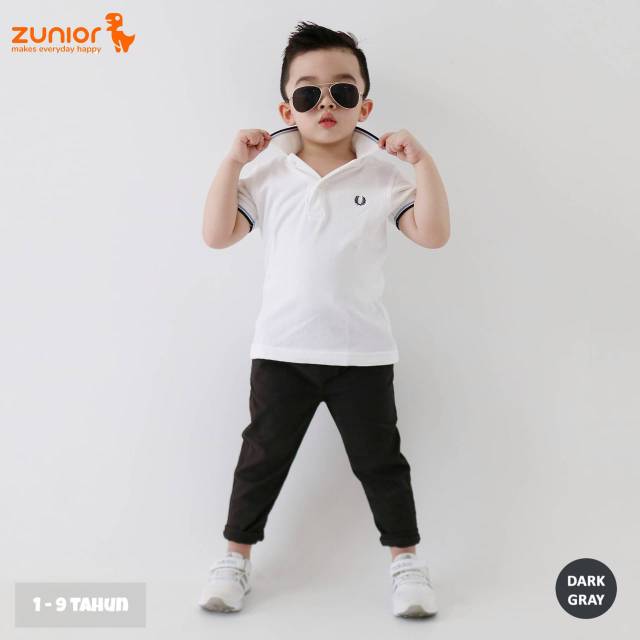 Chino Anak Premium Zunior Abu Tua 1-9 Tahun