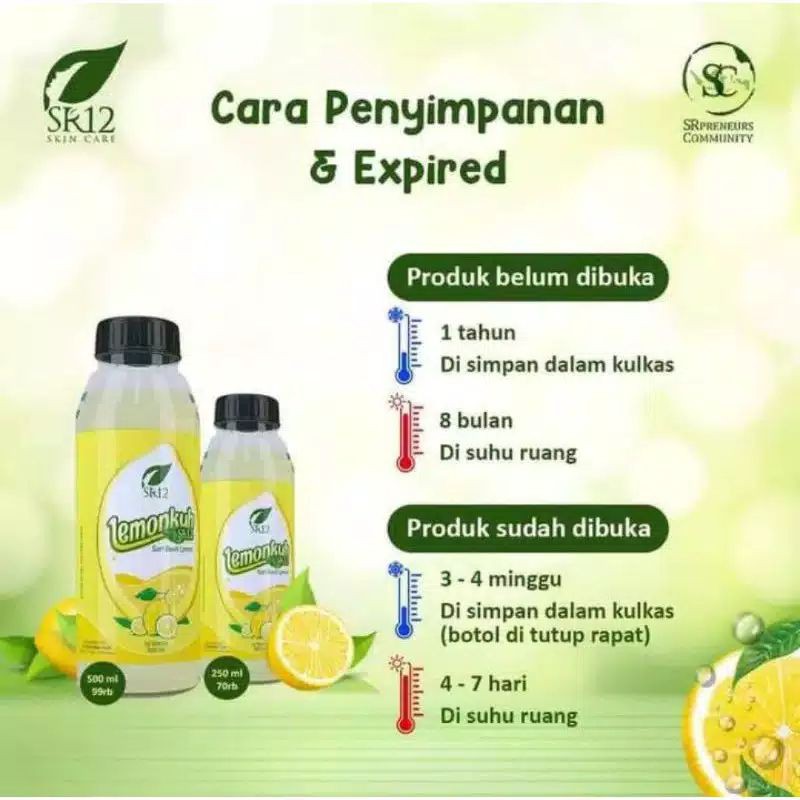 

SR12 LEMONKUH 250ml SARI LEMON ORIGINAL MINUMAN NUTRISI DIET DETOX