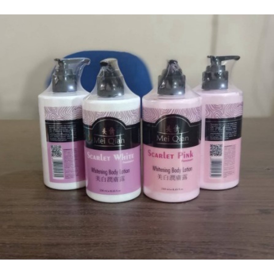 Mei Qian Scarlet Fragrant Whitening Body Lotion 250ml Original BPOM - Handbody HB MeiQian Scarlett B