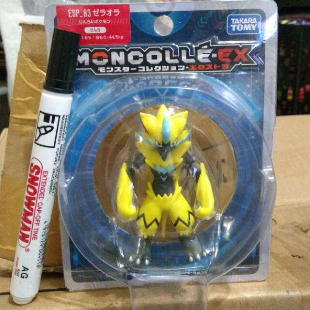 action figure pokemon moncolle ex esp 03 zeraora ori takara tomy