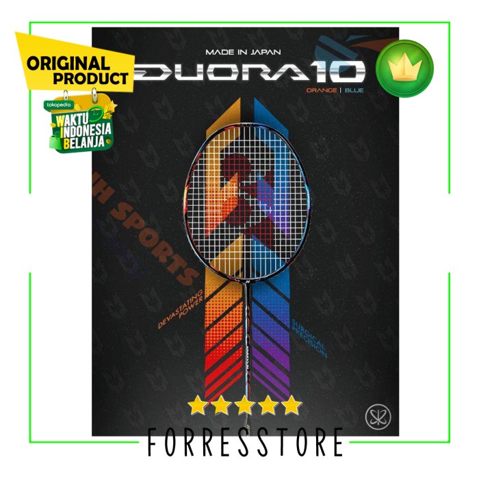 Raket Bulu Tangkis / Badminton Yonex Duora 10 LEGEND SERIES 100% Asli