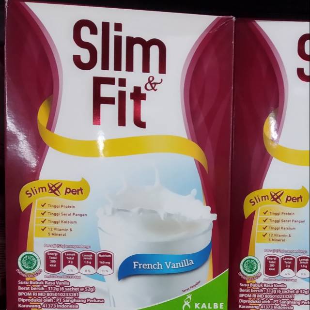 

Slim & fit rasa vanilla 312gr(6x52gr) •||• slim & fit french vanilla