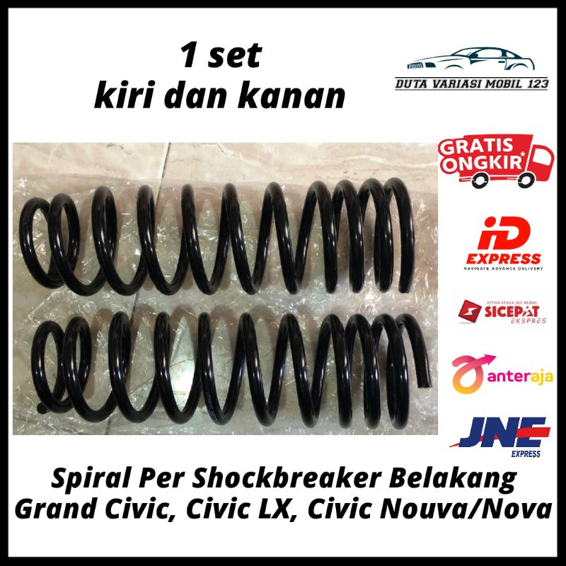 Spiral Per Shockbreaker Shock Breaker Belakang Grand Civic, Civic LX, Civic Nouva/Nova