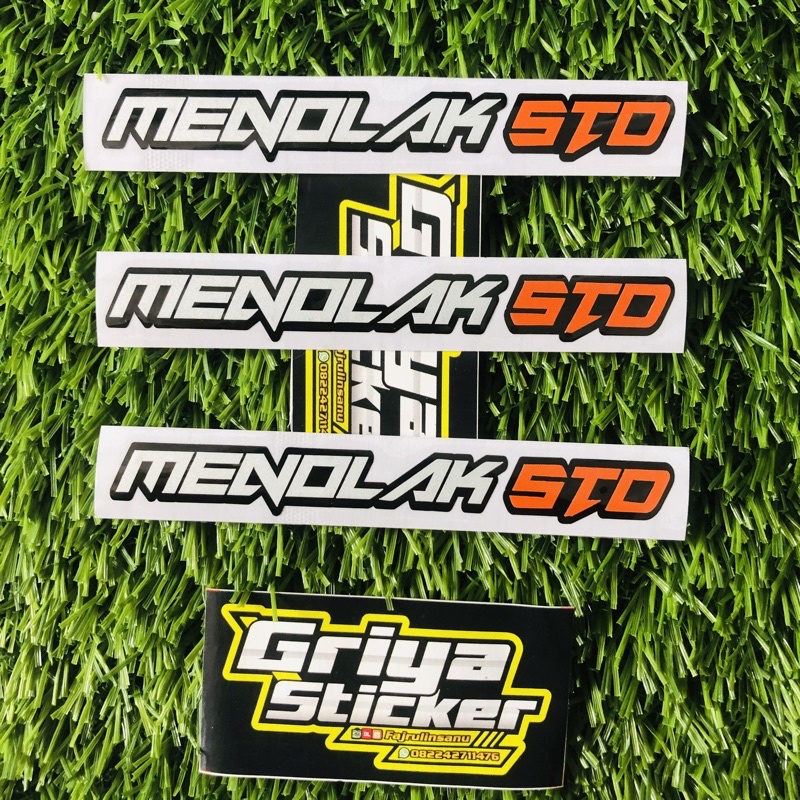 Stiker MENOLAK STD sticker cutting menolak standar