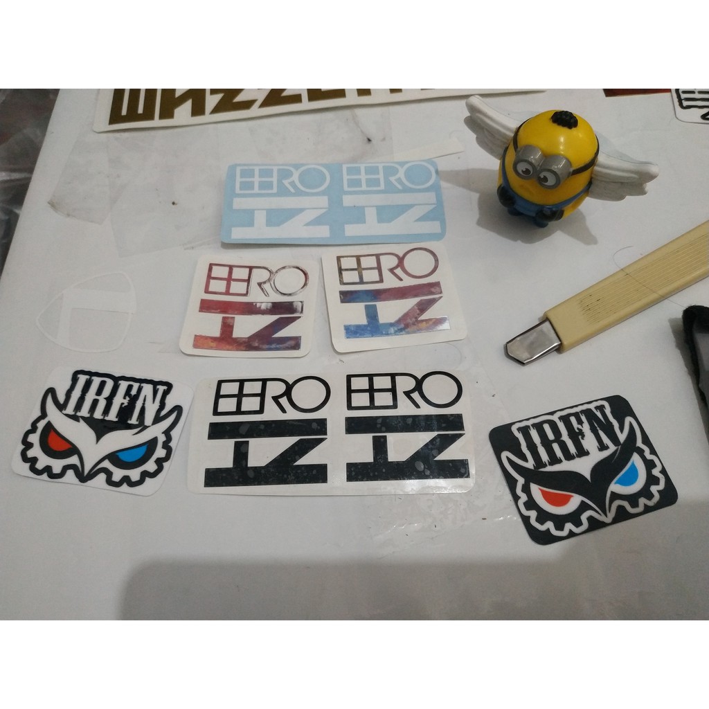 Stiker decal rims H plus son Eero lebar 4cm