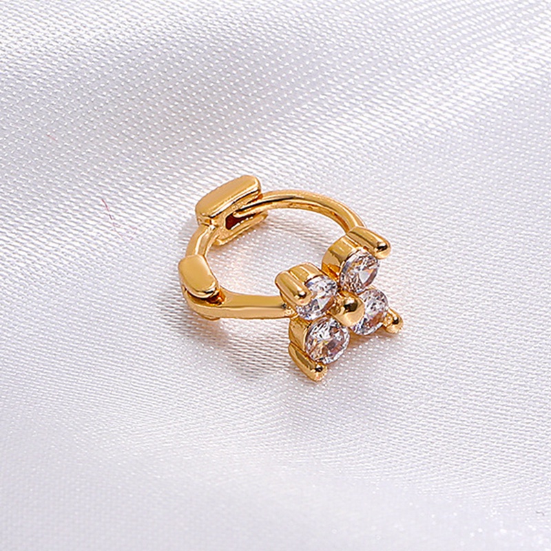 925 Sterling Silver Double Diamond Zircon Ear Cuff Clip Earrings For Women No Piercing Earring Jewelry Oorbellen Met Clips