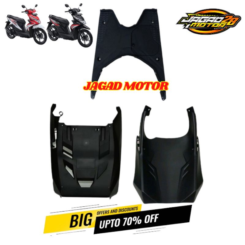 PAKET HEMAT 3 BODY KASAR HONDA BEAT FI NEW ESP 2016-2019 / BODY KASAR BAGIAN BAWAH HONDA BEAT NEW ESP ECO 2016 2017 2018 2019 ( 3 ITEM ) / BORDES INJEKAN PLUS COVER BAWAH KOLONG PLUS PARU LUMPUR HONDA BEAT FI NEW ESP 2016 2017 2018 2019