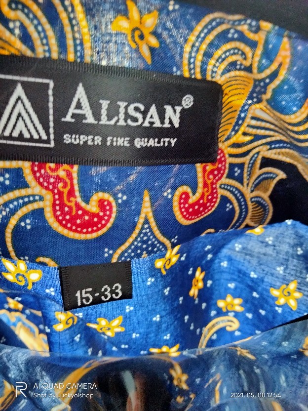 Kemeja Batik Alisan Lengan Panjang Reguler Fit 10633