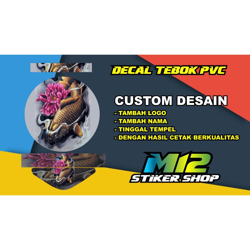 stiker tebok Custom pvc