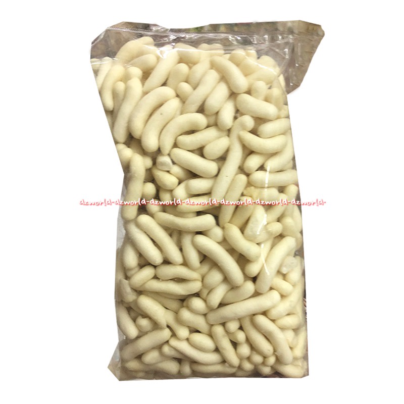 Happy Snack 250gr Kerupuk Pilus Ikan Panjang Cemilan Kerupuk Kriuk Pilus Putih Fish Crackers Happysnack Hepi Sneck 250 gram