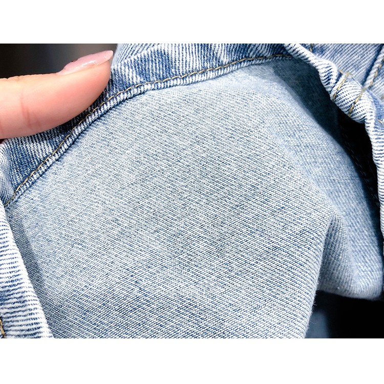 KF CAT Dress Anak Perempuan Overall Rok Jeans + Dalaman Kaos Lengan Pendek Cewek Santai Fashion Import-7