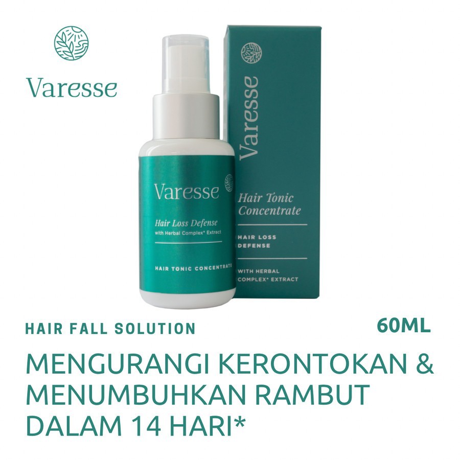 Varesse 60ml Hair Tonic Concentrate Hair Loss Defense | SOLUSI TERBAIK untuk RAMBUT RONTOK