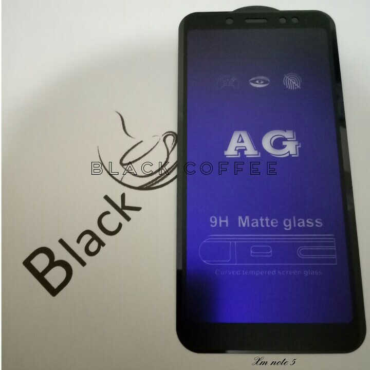 Tempered glass glare xiaomi redmi note 5 / pro screen protector matte