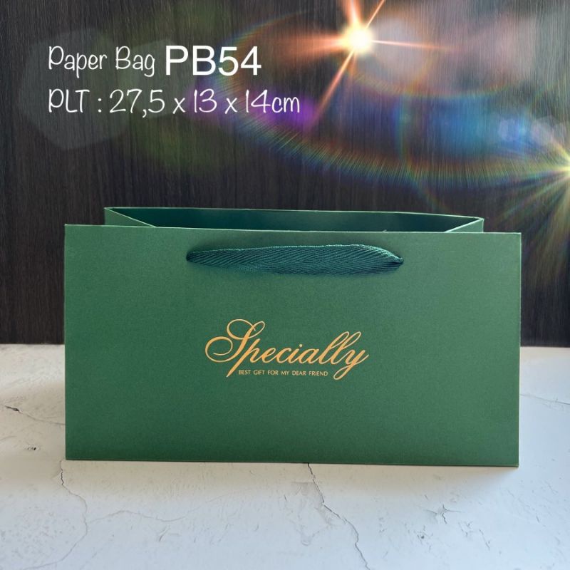 

paper bag hijau lebaran paperbag idul fitri
