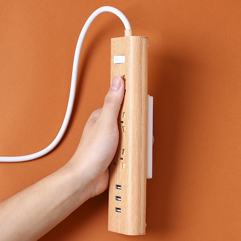 Holder Power Strip Multifungsi Dengan Perekat Untuk Rumah / Kantor