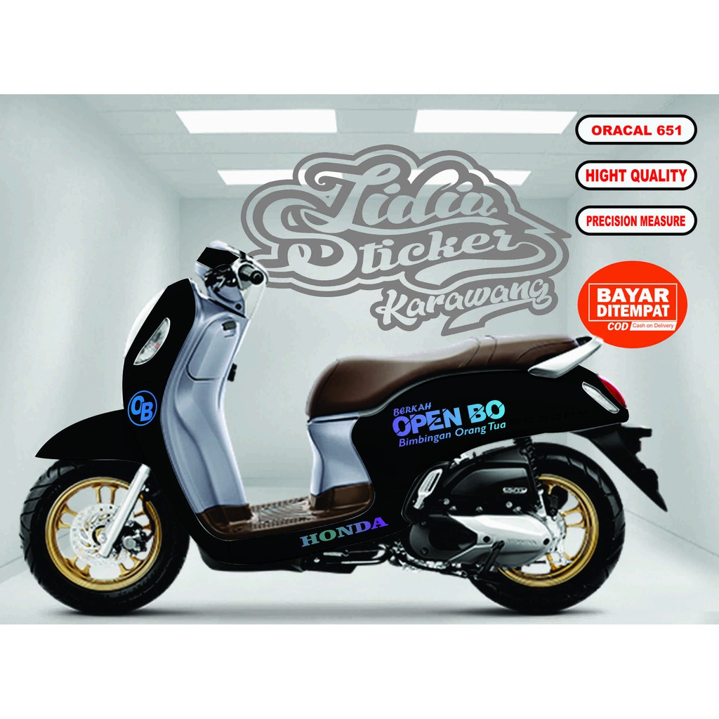 STRIPING SCOOPY BERKAH OPEN BO GENIO