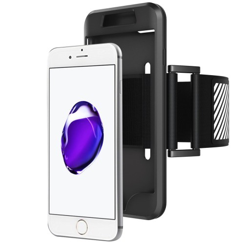 SS3109 - 2 IN 1 MULTI FUNCTION CASE & SPORT ARMBAND IPHONE 7 BLACK