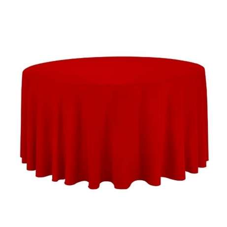 Round table cloth/taplak meja varian warna satin blackout D 270 cm