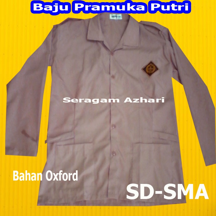 BAJU PRAMUKA PEREMPUAN SD SMP SMA-BAJU PRAMUKA ANAK CEWEK SD SMP SMA-SERAGAM PRAMUKA PEREMPUAN