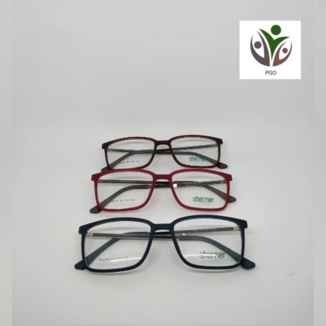 Frame kacamata kotak pria/wanita SRM-P0016