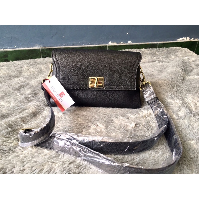 tas Elizabeth bag original new slingbag elizabeth handbag hitam elizabeth bag black