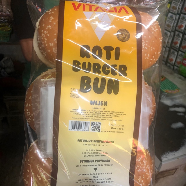 

Roti Burger Bun Wijen Vitalia isi 6pcs 300gr