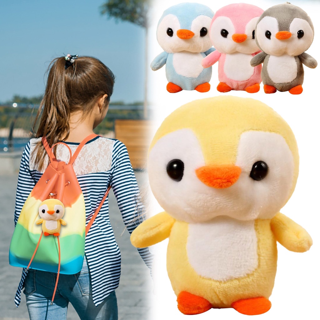 Boneka gantungan Tas Gantungan Kunci karakter pinguin lucu semua mata memandang gemes melihat karakter kartun imut cute Penguin Toy Key Chain Gantungan Kunci Boneka Plush Aksesoris tas anak cewek perempuan bisa juga untuk wanita yang berjiwa muda