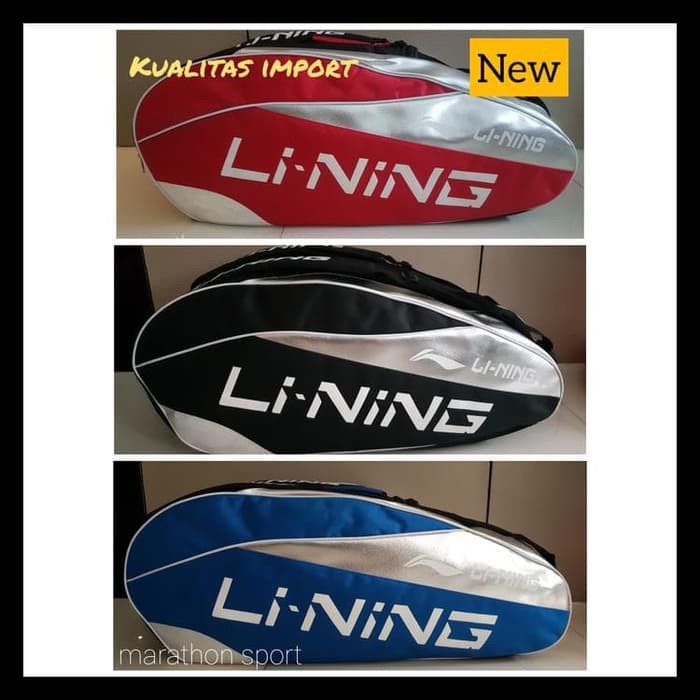 PROMO TAS RAKET BADMINTON LINING KAPASITAS BESAR