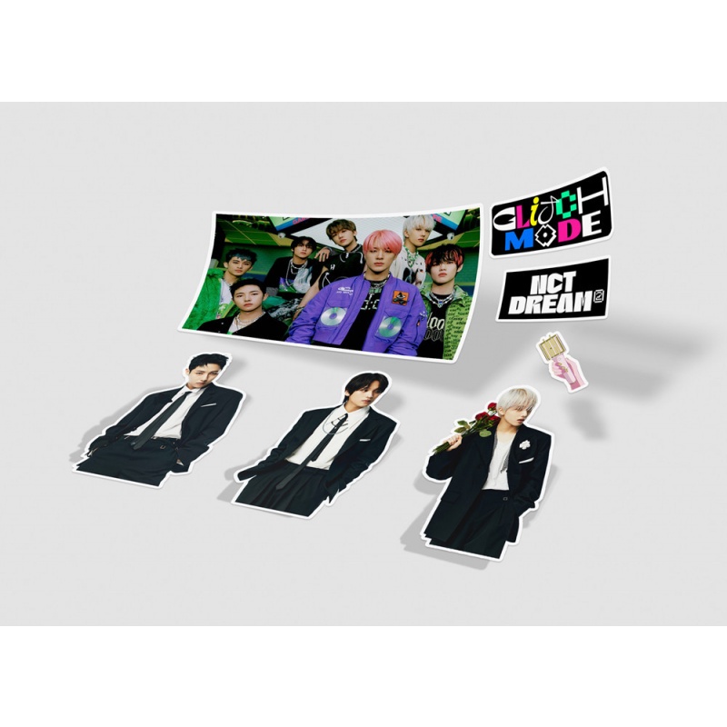 100pcs Stiker NCT DREAM Glitch Mode Anti Air Untuk Album Foto Idol Koleksi