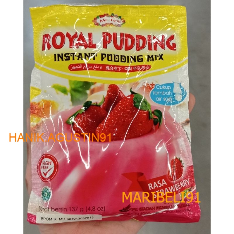 

PUDDING RASA STRAWBERRY MR. FOOD 137gr maribeli91