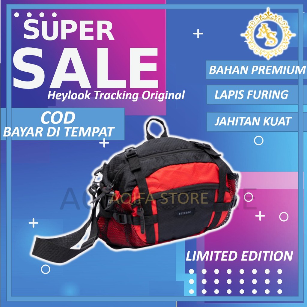Tas Selempang Cowok Waistbag Pria Original Tracking Tas Slempang Pria Wanita Distro Semi Waterproof