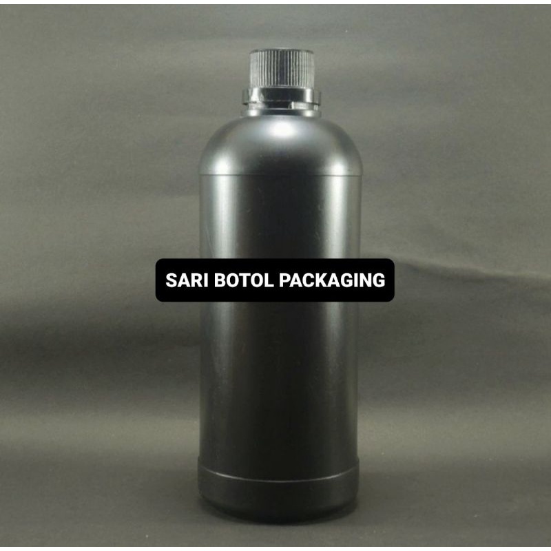 BOTOL AGRO 1 LITER LABOR HDPE HITAM