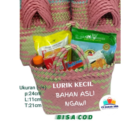 Tas Anyaman Plastik LURIK kecil untuk pengusaha hampers Souvenir parcel wadah berkat Kotak Nasi Tas Anyaman Plastik LURIK kecil Tas Keranjang Plastik jinjing kecil Tas Anyaman Plastik LURIK KECIL Belanja pasar souvenir murah ANYAMAN PLASTIK PREMIUM