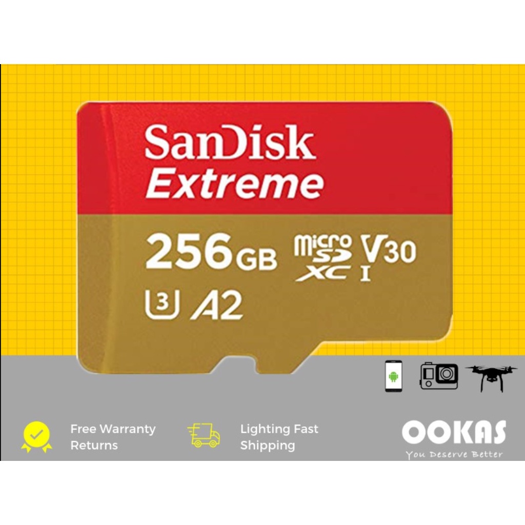 Sandisk Extreme Memory Card Micro SD 128GB 64GB 256GB 512GB C10