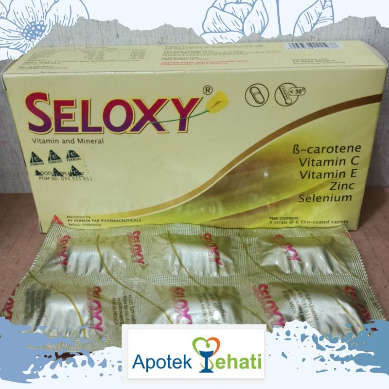 SELOXY KAPLET per STRIP SUPLEMEN VITAMIN & MINERAL