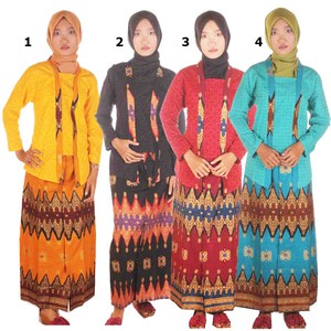 Setelan RNB Kebaya Embos Kutubaru Rok Batik Prodo Aida