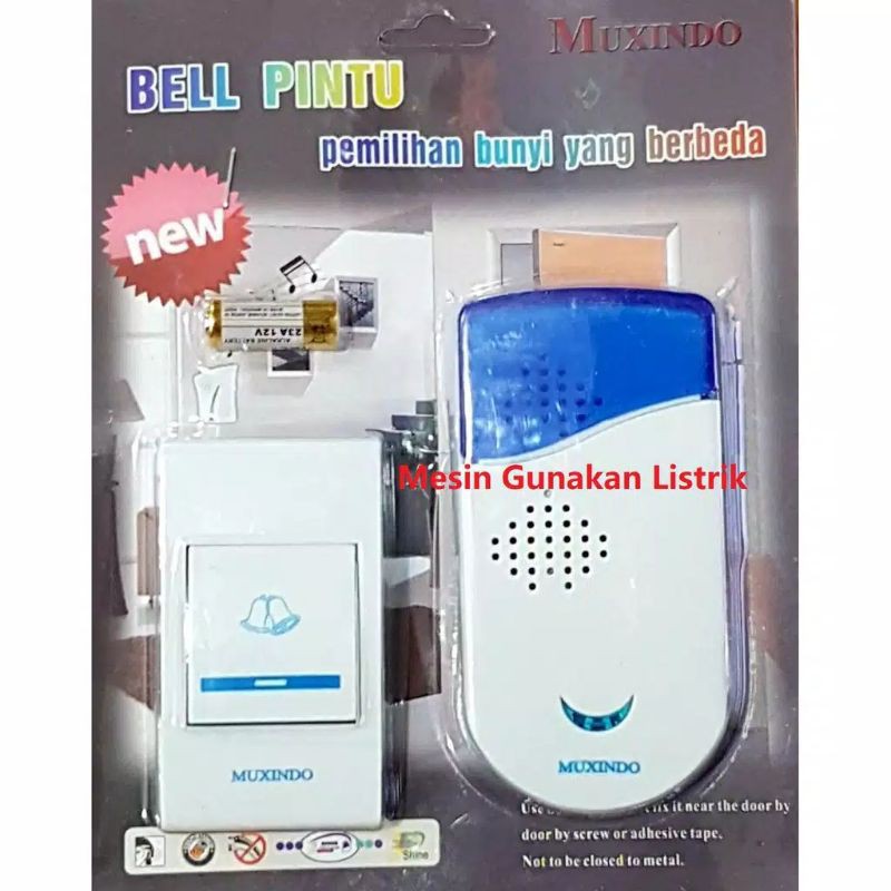 Bel Pintu Rumah Listrik Tanpa Kabel Wireless Bel Pintu Rumah Colok Listrik Door Bell Bel Rumah