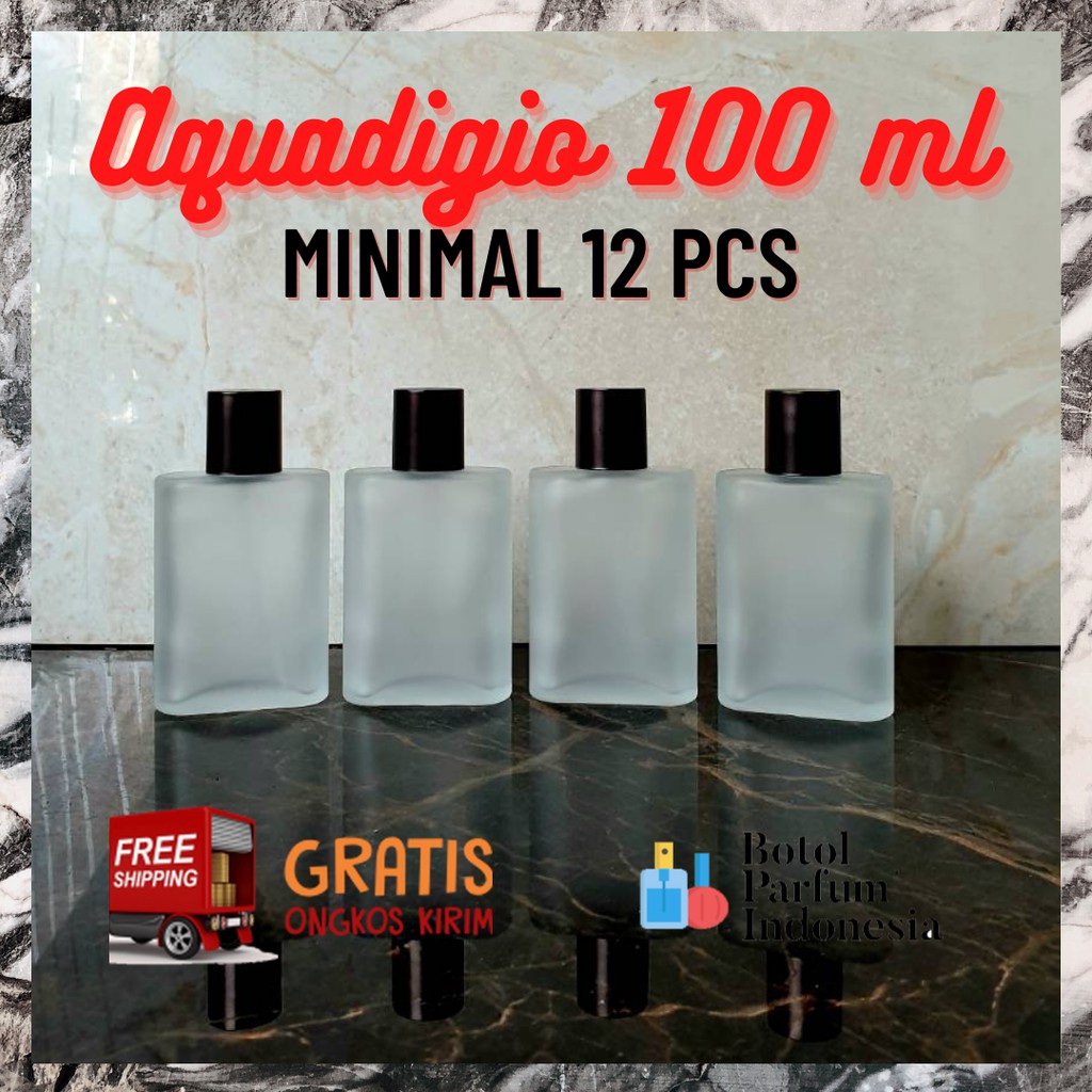BOTOL PARFUM SPRAY KACA KOSONG 100 ML (AQUADIGIO ADG DOFF 100 ML)